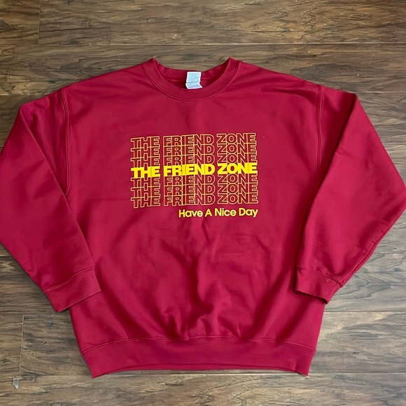 The Friend Zone Red Sweatshirt - Picture 1 of 5